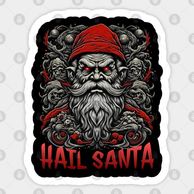 Hail Santa Sticker by onemoremask